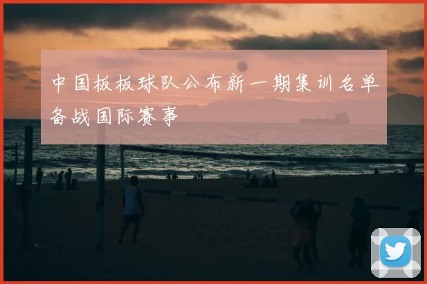 中国板板球队公布新一期集训名单备战国际赛事